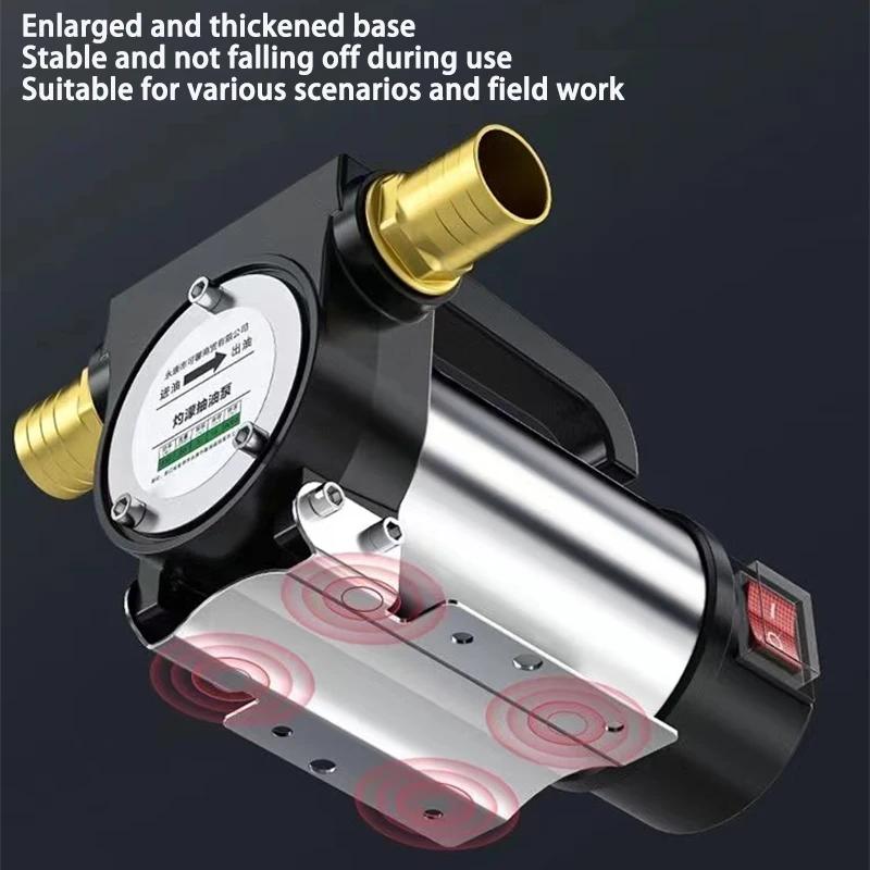 Pompe à huile électrique pour voiture, pompe de ravitaillement auto-amorçante Diesel 12V/24V/220V po