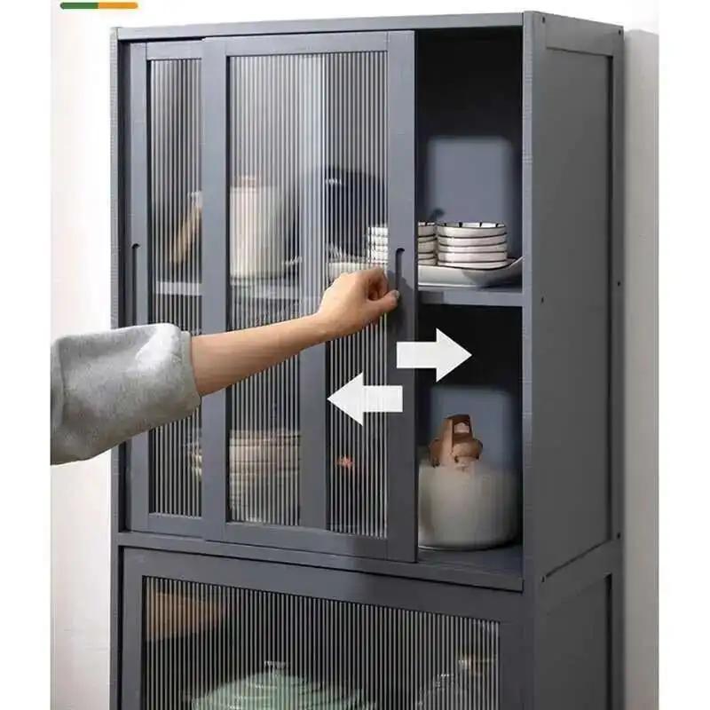 Armoire de cuisine minimaliste moderne pour la maison, buffet à portes coulissantes bidirectionnelle