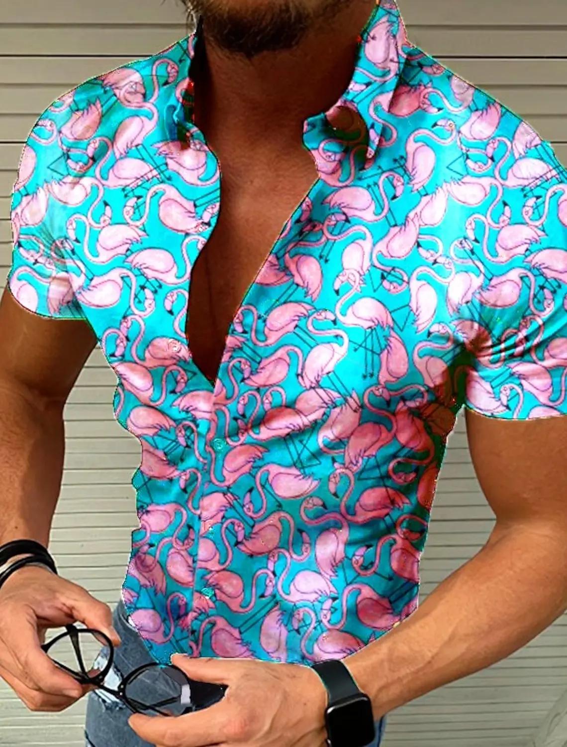 Chemise à Manches Courtes pour Homme, Vêtement d'Extérieur Décontracté, de Styliste, Harajuku