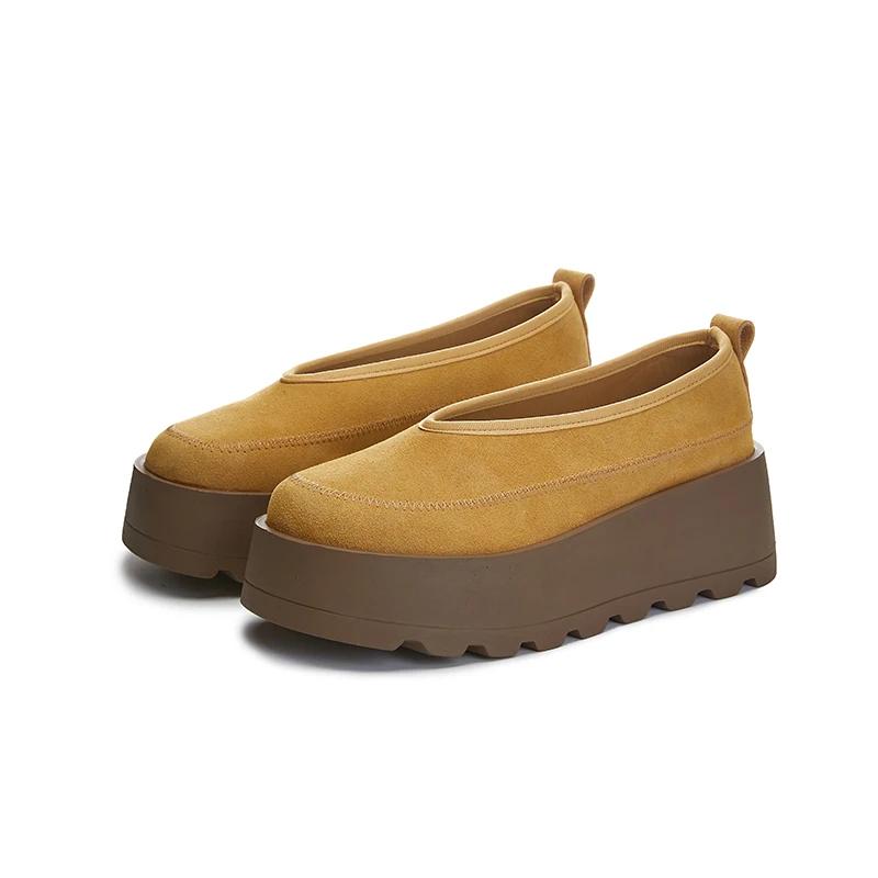 AIYUQI 2026 Mocassins pour femmes, chaussures à plateforme à semelle épaisse, grandes tailles, style