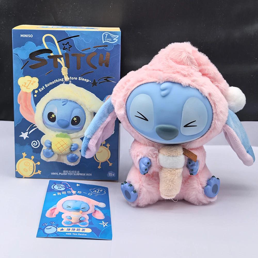 Boîte aveugle en peluche, série Stitch Eat Alething Before Sleep, pendentif, poupée mignonne, orneme