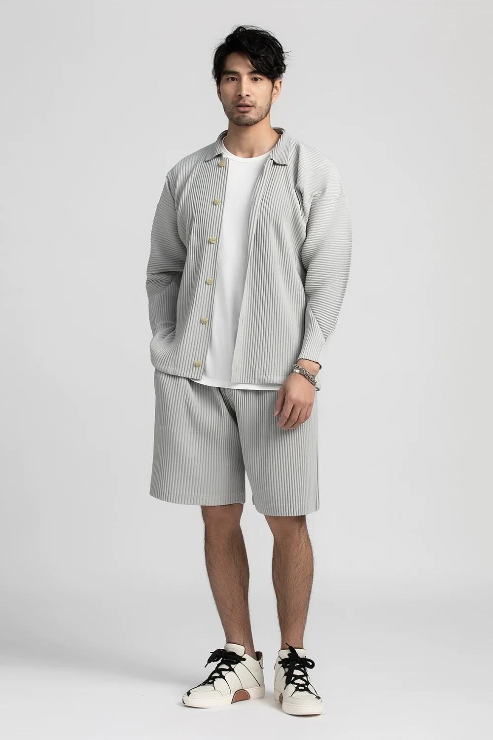 Miyake short plissé pour hommes vêtements Shorts décontractés amples vêtements d'été pour hommes Sho