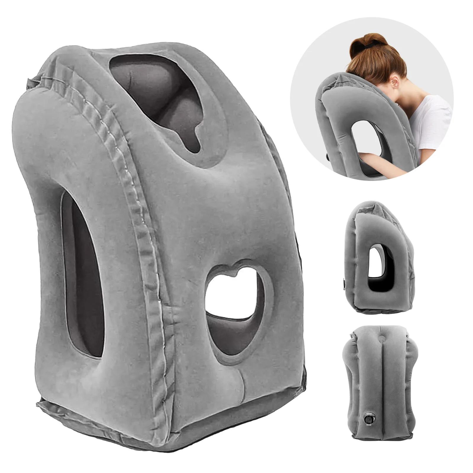 Oreiller de voyage gonflable avec conception de assujetDanse etée, oreiller d'avion, accessoires de 