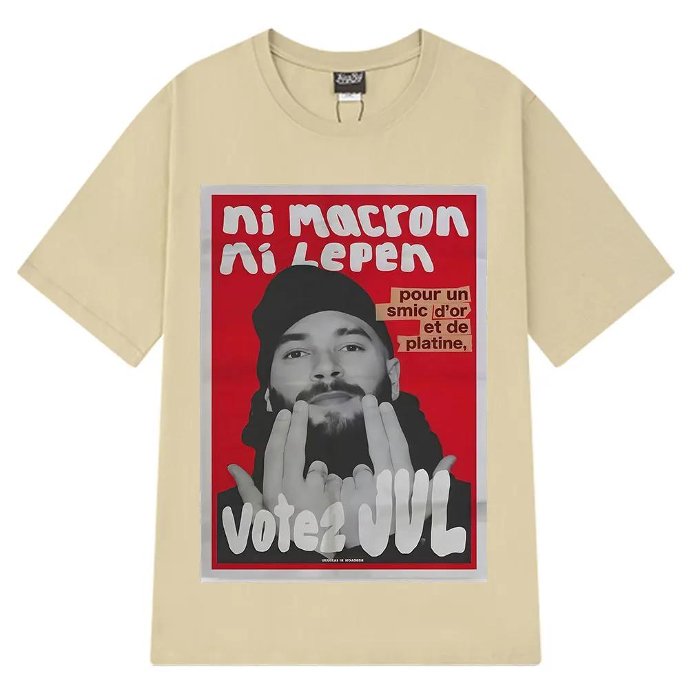 T-shirts graphiques tendance JUL du rappeur français pour hommes et femmes, T-shirt hip-hop à manche