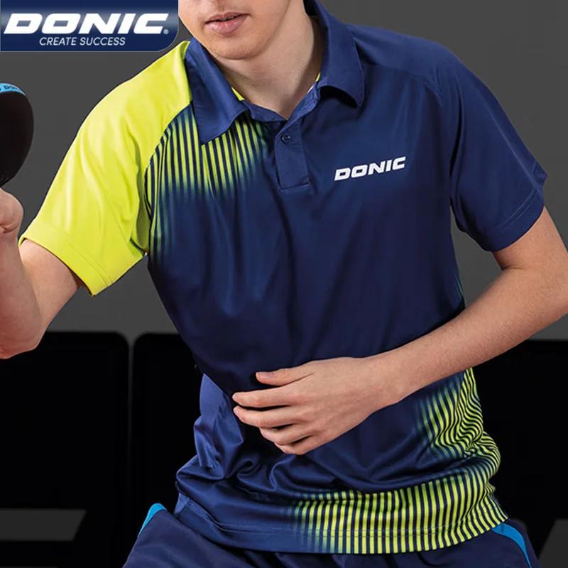 Maillot de tennis de table respirant pour hommes et femmes, manches courtes, t-shirt de ping-pong, c