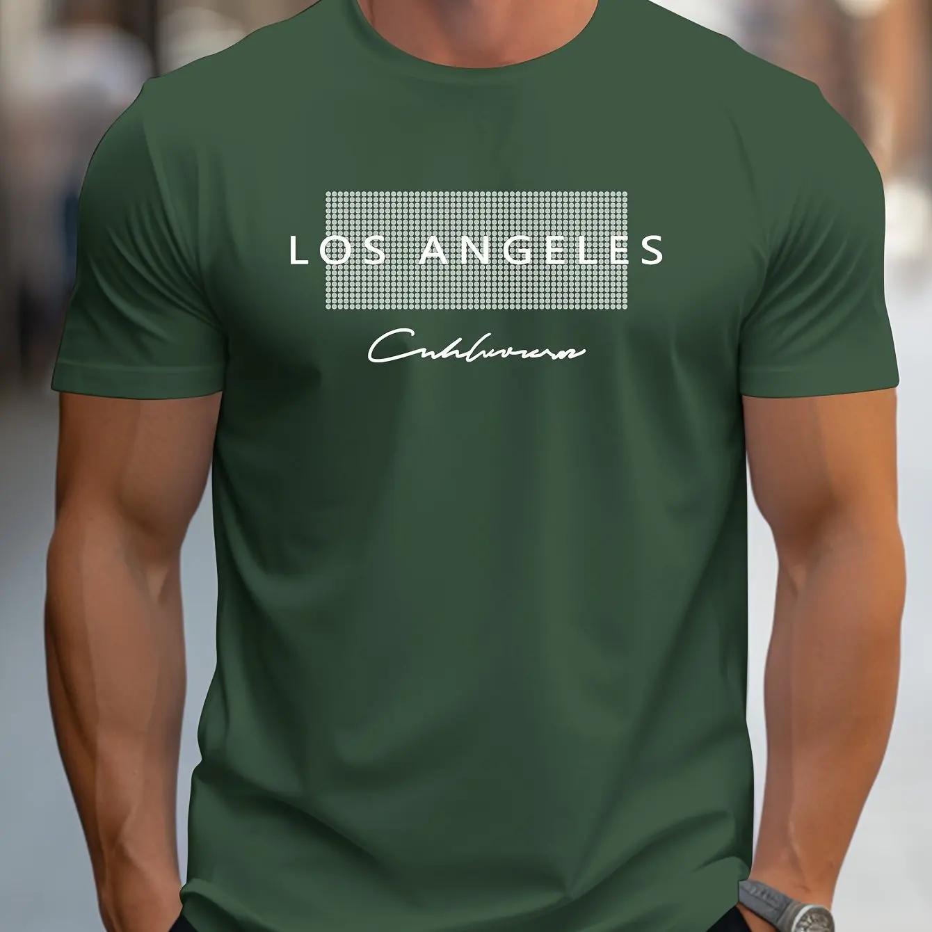 T-shirt d'été à manches courtes et col rond pour hommes, coupe ample, grande taille, imprimé graphiq