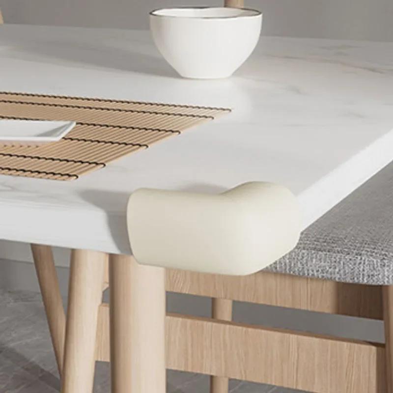 Protections d'angle souples pour bébé, 4 pièces, protection d'angle de Table pré-adhésive pour meubl