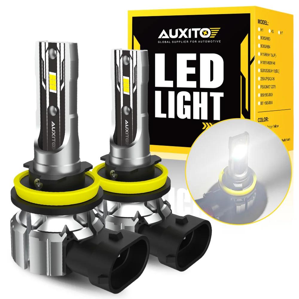 AUXITO 2 pièces H11 ampoule LED en PTF H8 antibrouillard ampoule à faisceau bas phare 50W haute puis
