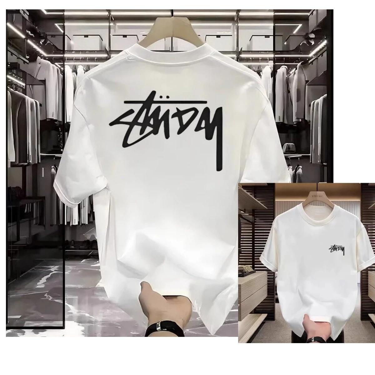 T-shirt décontracté de marque tendance avec logo graffiti amusant, haut de gamme pour hommes et femm