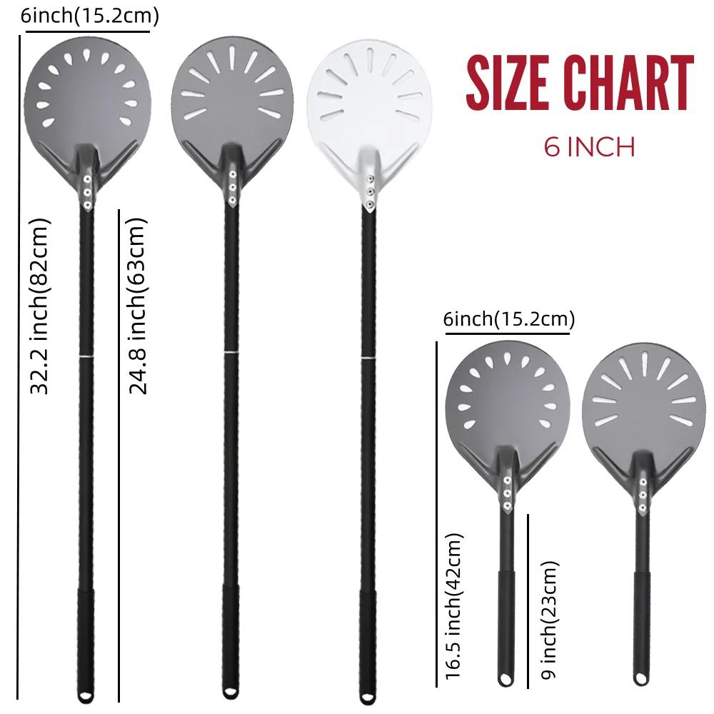 6 & 12 13 14 pouces aluminium Pizza Peel pain palette four à Pizza tournant Peel dur anodisé Pizza c