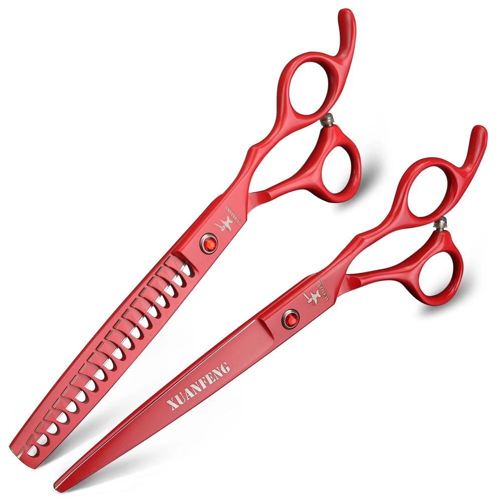 Ciseaux de coupe de coiffeur en acier 6cr13, ciseaux à effiler, ciseaux à cheveux pour animaux de co