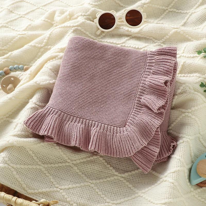 Couvertures en Tricot Solide pour Nouveau-né, Nourrisson, Enfants, Garçons, Bol, Poussette, Pépinièr