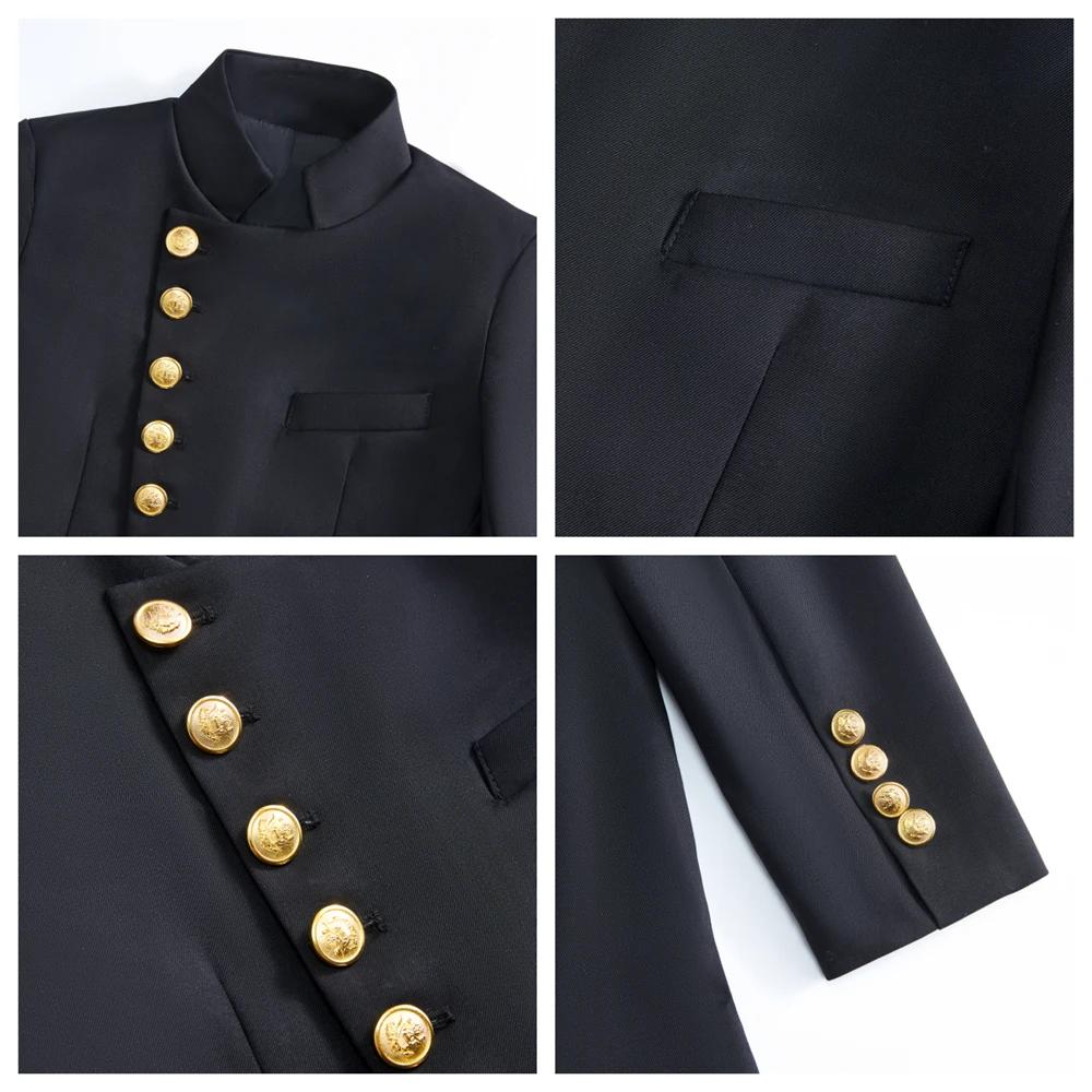 Costume de cérémonie élégant pour garçons avec col mandarin et boutons dorés – Idéal pour mariage, p