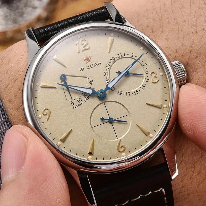 1963 montre pilote pour hommes 40mm montres mécaniques automatiques Original ST1780 mouvement saphir