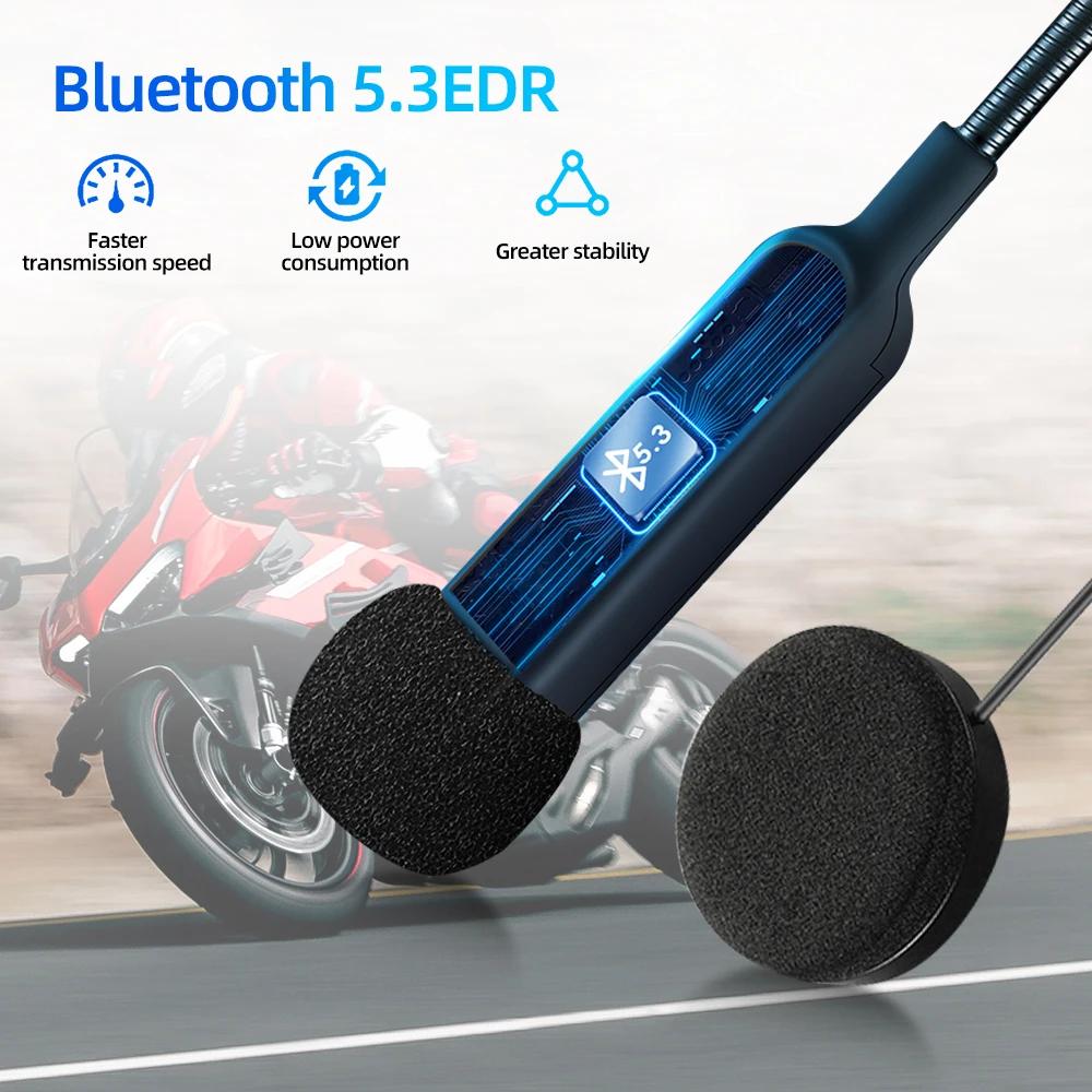 BT30 Bluetooth casque de moto casque BT5.3 casque d'équitation sans fil Anti-interférence moto mains