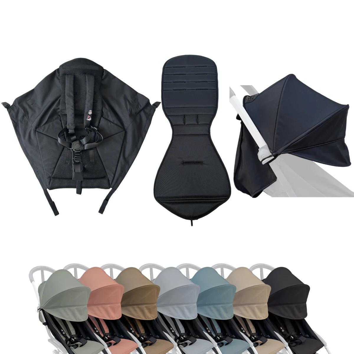 MomTan 3 pièces/ensemble d'accessoires pour poussette, auvent extensible, coussin de siège et base d