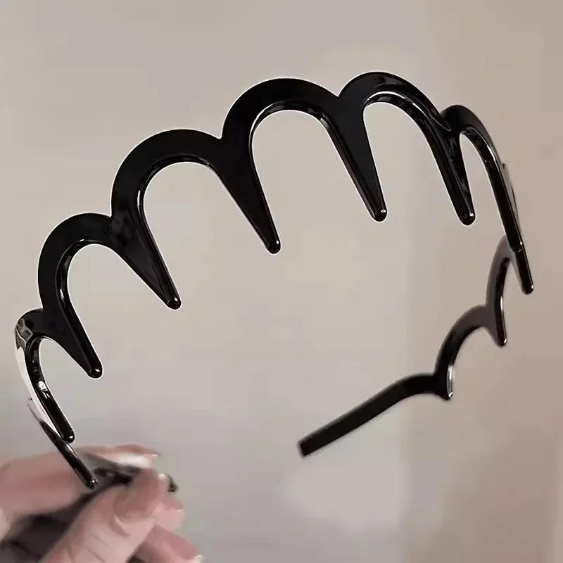 Peigne à cheveux en forme de U pour femmes coréennes, bande de sauna coordonnante, cerceaux en plast