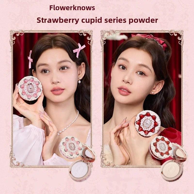 Boîte Gif de maquillage cupidon aux fraises, fard à paupières liquide, joues, lèvres rouges, poudre 