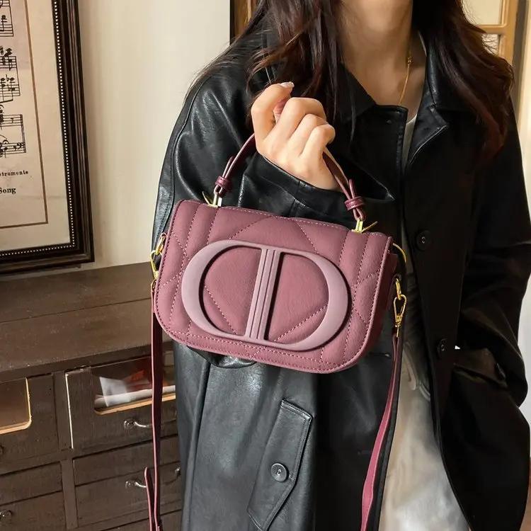 Sac à langer de luxe unique et élégant pour femmes, grande capacité, sac à bandoulière en cuir vinta