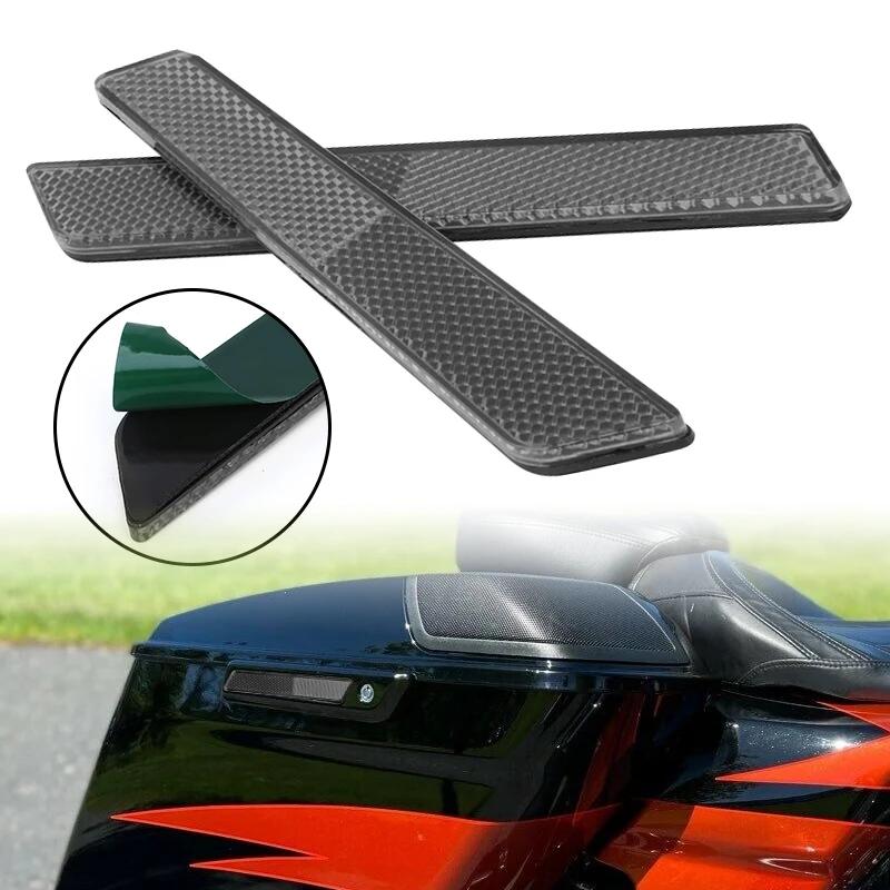 Couvercle de loquet de réflecteur de protection de sacoche de moto fumée ABS pour Harley Touring Roa