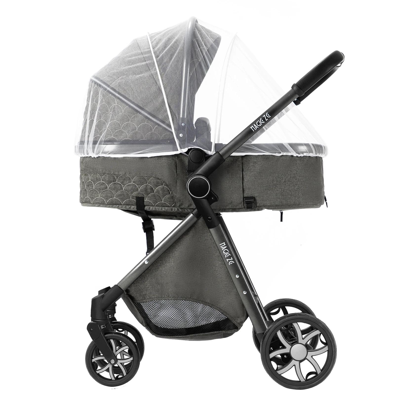 Poussette bébé 3 en 1, landau léger, poussette Portable pour nouveau-né, siège auto avec couffin