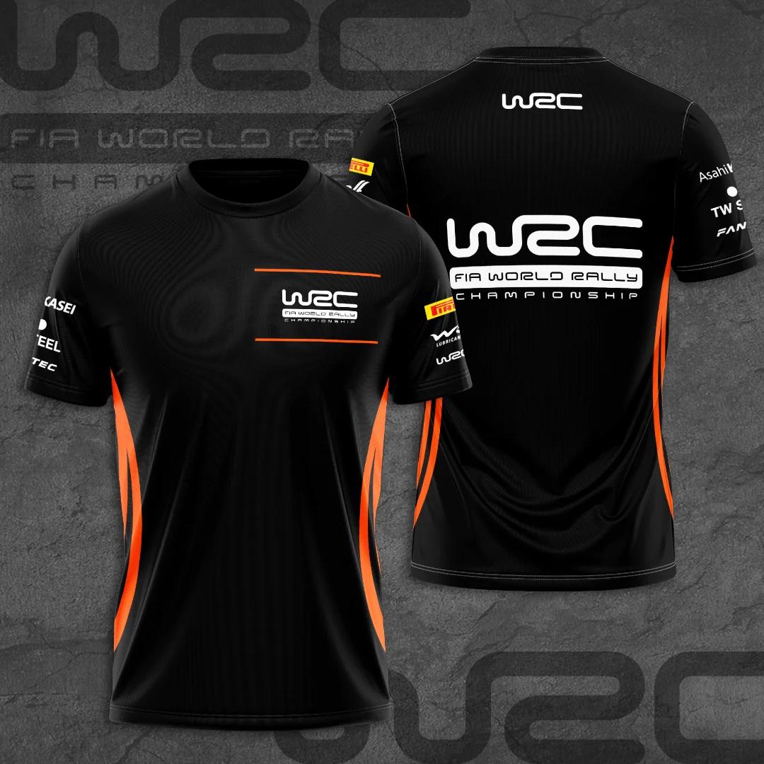 T-shirt de sport respirant pour hommes, imprimé 3D, pour fans de rallye et de course en équipe en ex