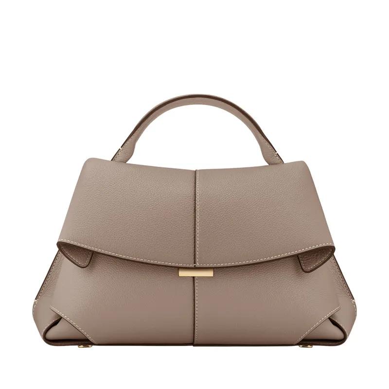Nouveau sac à main en cuir véritable pour femmes, sac fourre-tout de luxe en cuir de vachette, sac à