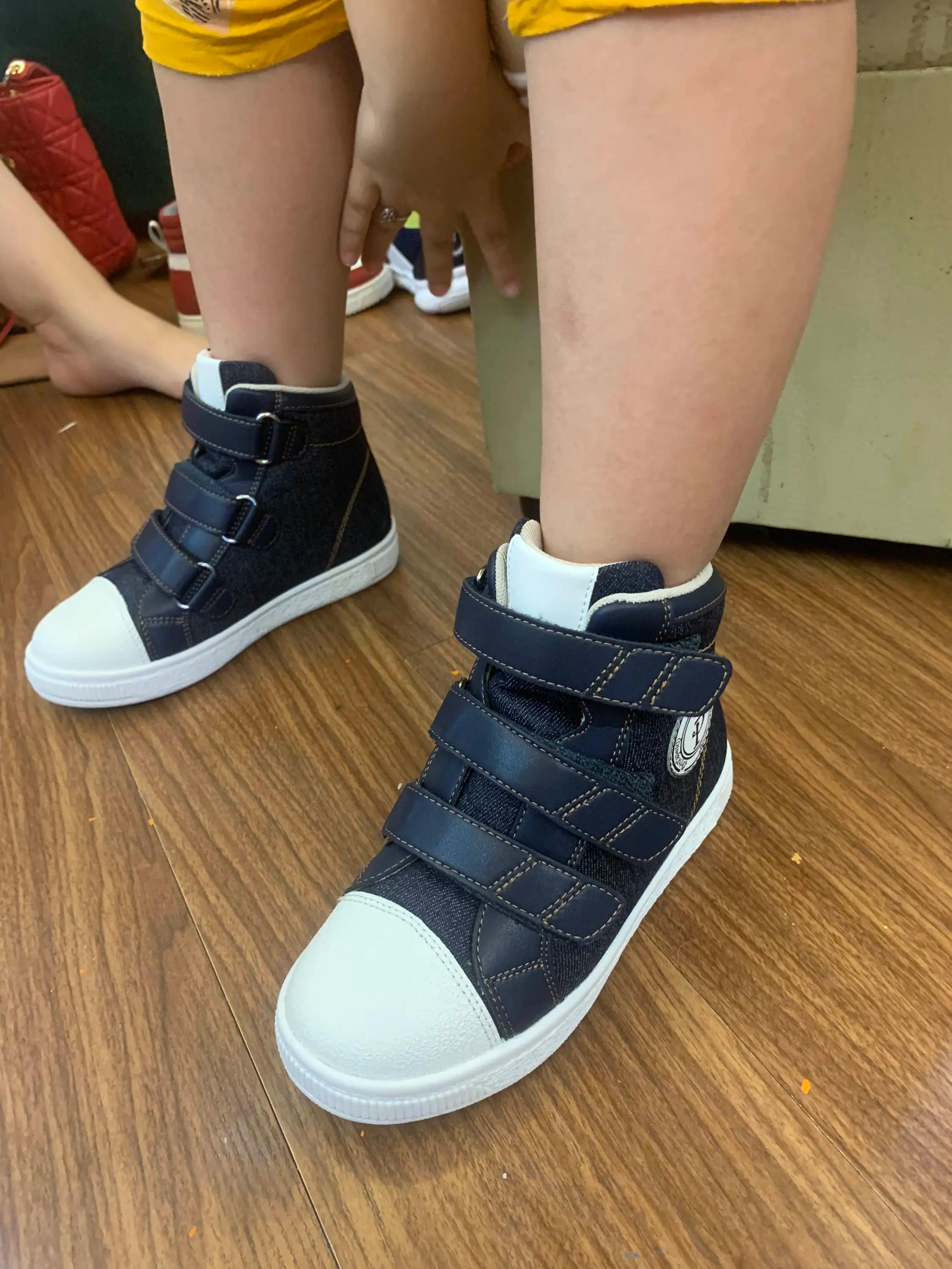 Chaussures orthopédiques pour enfants d'automne, baskets de sport bleues pour enfants avec semelle i
