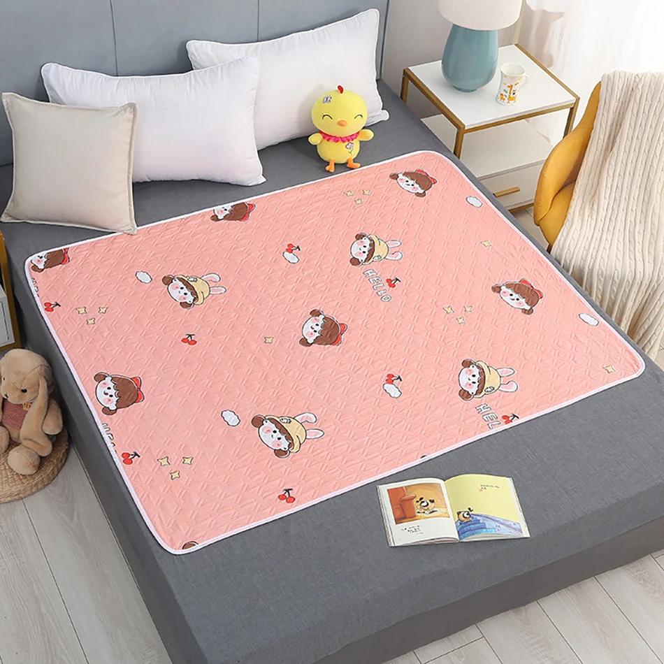 Tapis à couches en forme de cœur Dino, 80x120cm, 4 couches, imperméable, lavable, matelas à langer p