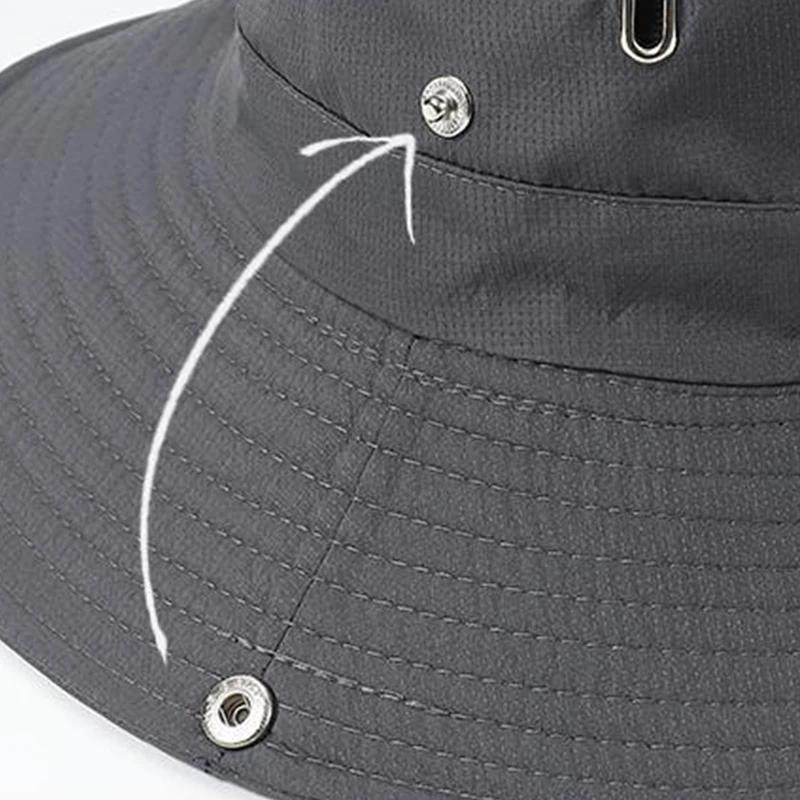 Nouveau chapeau de pêcheur tendance et polyvalent, chapeau de montagne anti-UV, réglable, respirant,