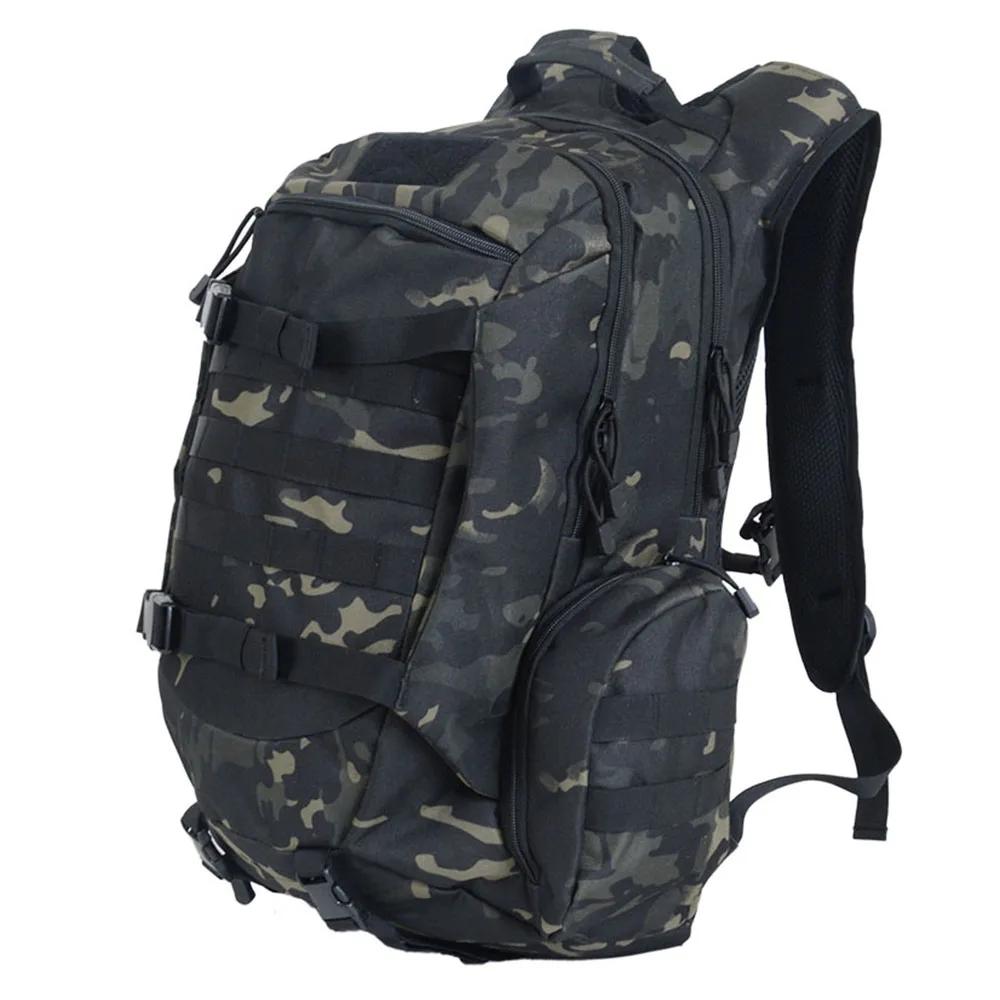 Sac à dos de randonnée et de camping extérieur 45L grande capacité, sac à dos tactique camouflage pl