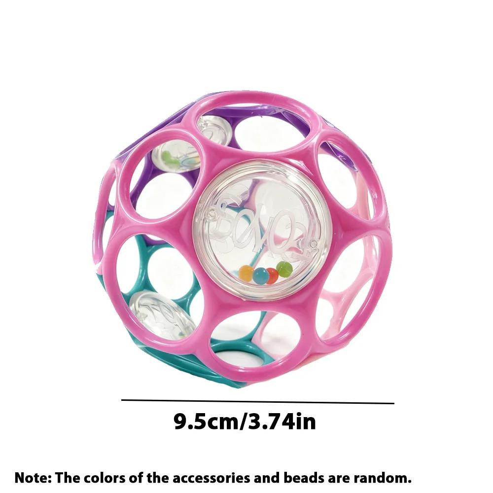 Hochets de boule de préhension doux pour bébé, avec cloche, jouet sensoriel éducatif pour l'éducatio