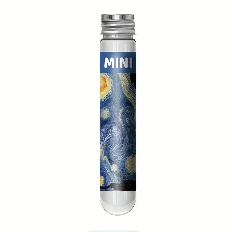 Puzzle dans un tube à essai, peinture de renommée mondiale, Van Gogh, la nuit étoilée, cadeau de Noë