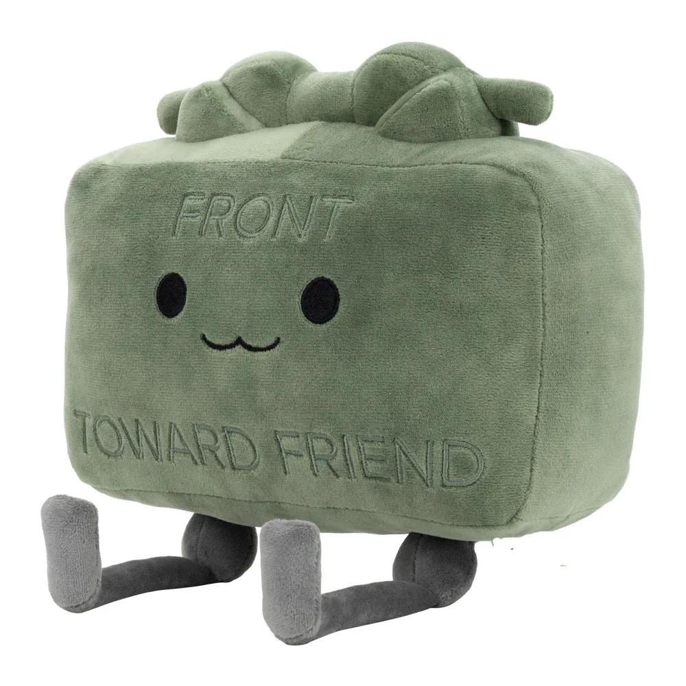 Poupée en peluche Claymore de 20CM, poupée carrée verte Kawaii, accessoires d'oreiller, modèle de Co