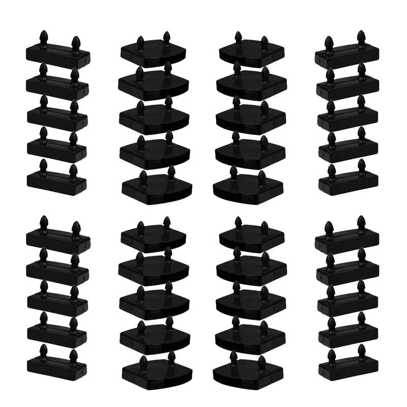Supports d'extrémité de lattes de lit en plastique, supports pour fixer les lattes en bois, base de 