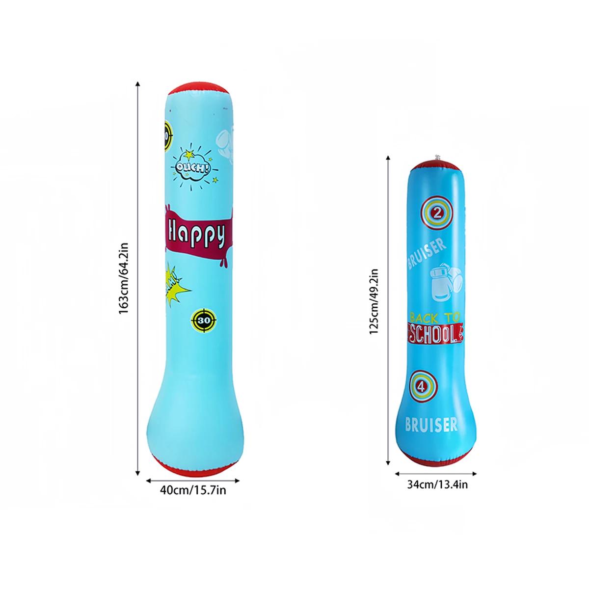 Colonne de boxe pour enfants épaissie en PVC, gonflable pour adolescents. Sac de boxe fitness qui ne
