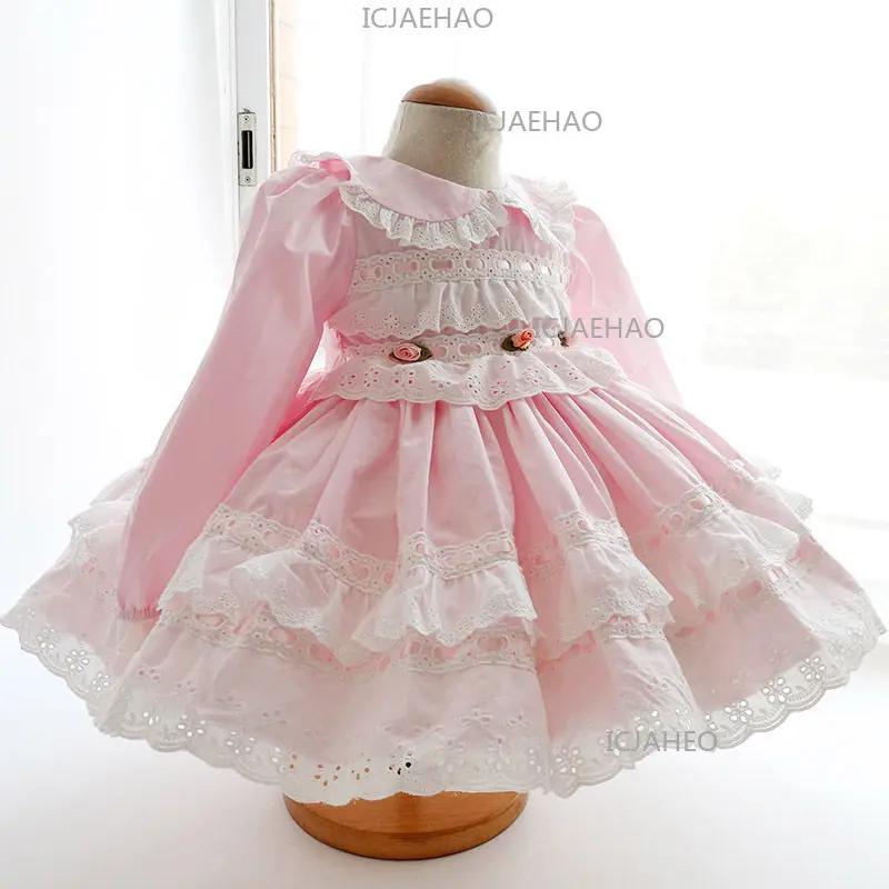 Robe Lolita de printemps pour fille, tenue de princesse espagnole pour anniversaire de bébé, robe de