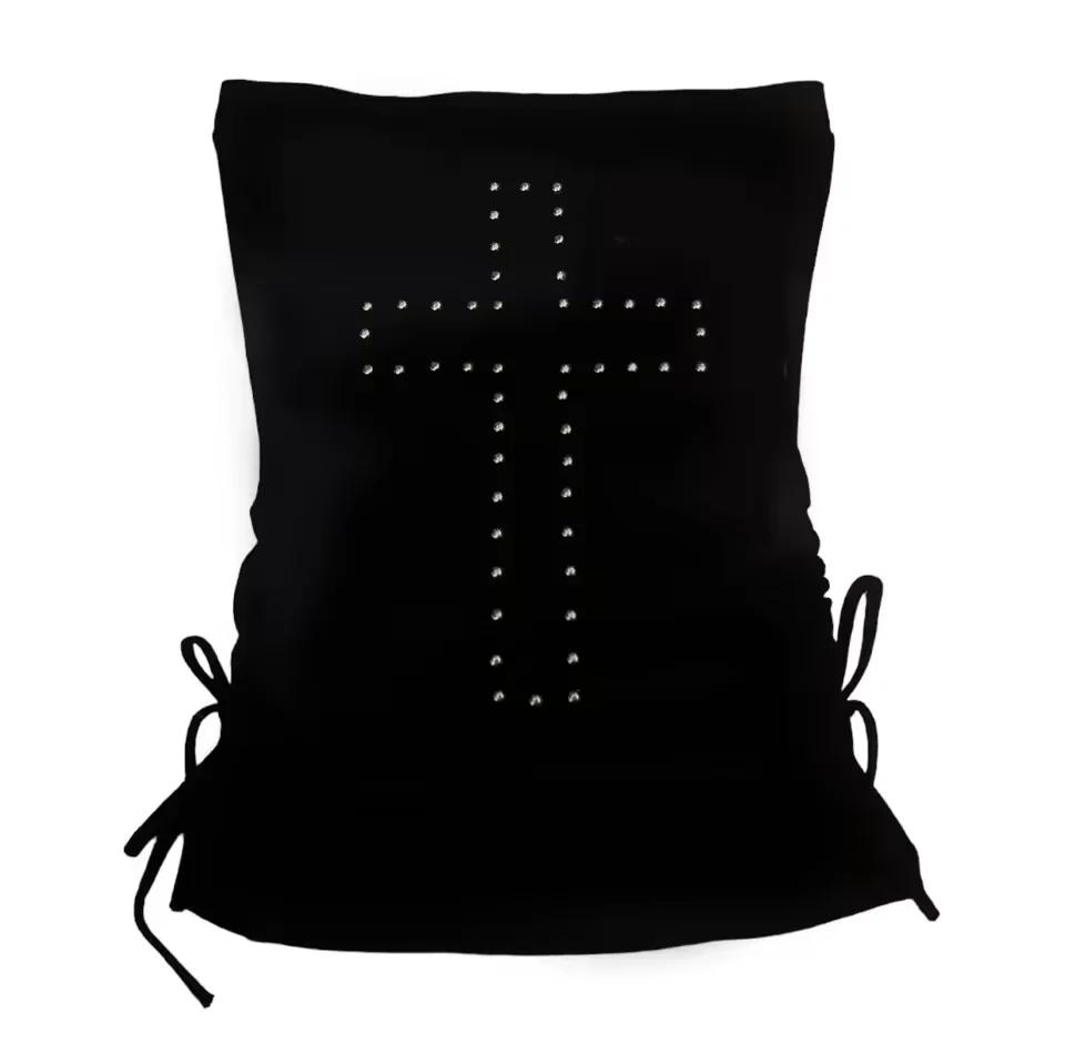 Femme vêtements Vintage femmes 2000s Y2k hauts Corset Emo été esthétique femmes Blouses Harajuku ave