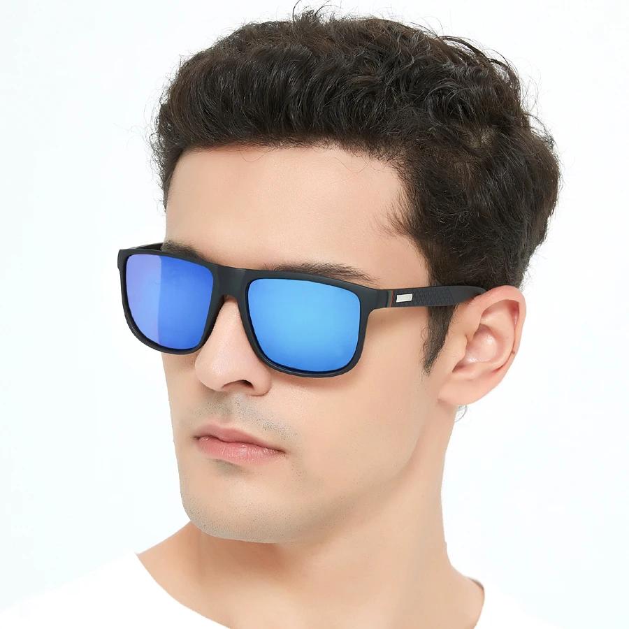 Lunettes de soleil de conduite de plein air tendance, monture carrée populaire, lunettes de soleil c
