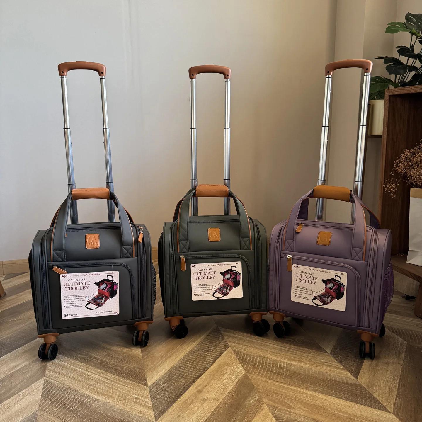 Bagage d'embarquement ultra léger et silencieux de 16 pouces, roues universelles, bagage d'ordinateu