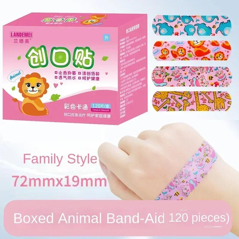 120 pièces/boîte dessin animé pansement mignon Mini enfants respirant imperméable pansement médical 