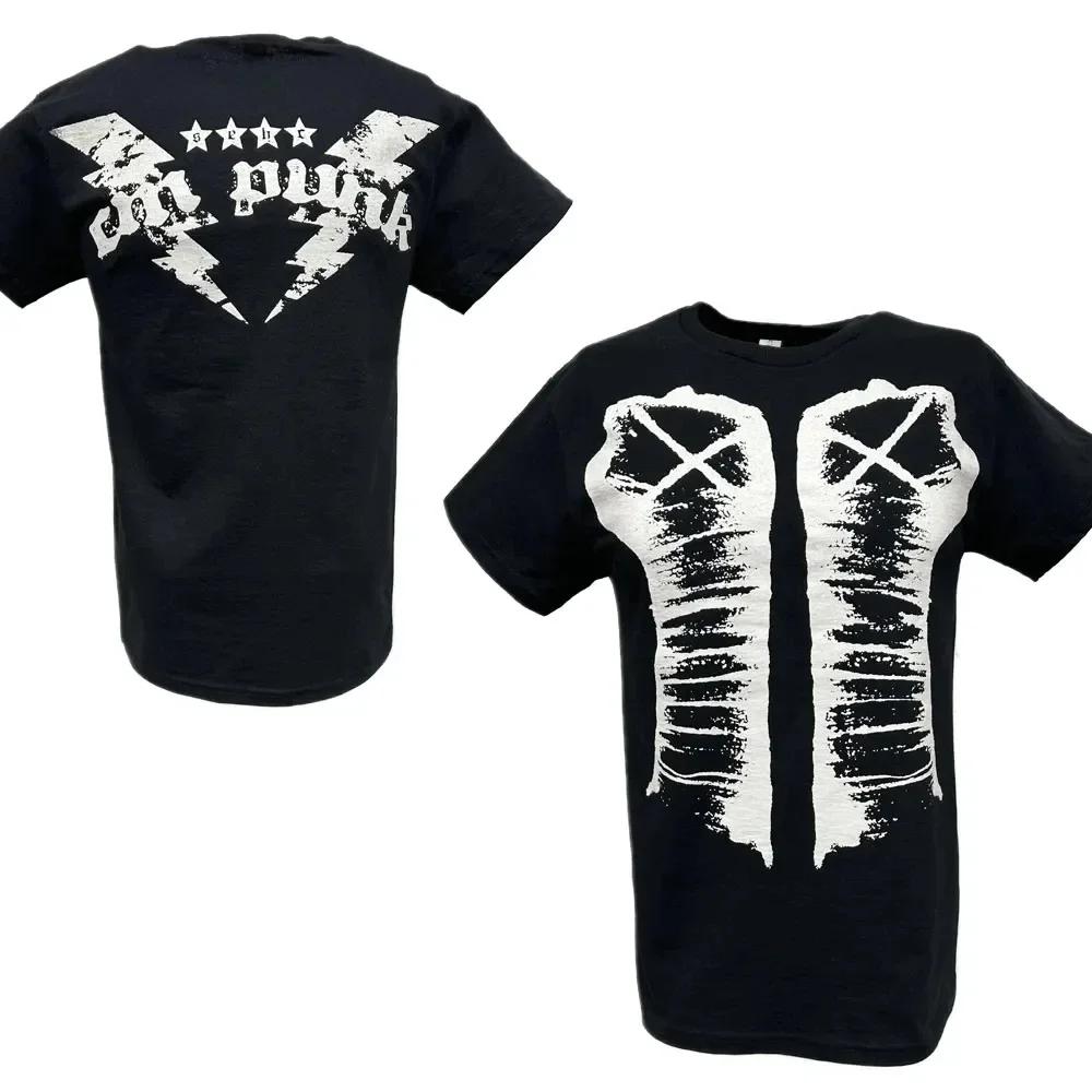 Chemise d'été pour hommes, imprimé en 3d, manches courtes, lutteur cm, col punk, T-shirt de rue, spo
