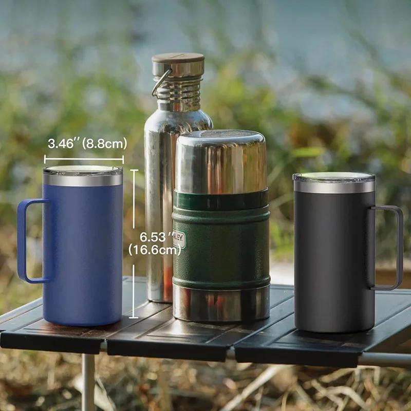 Tasse à café en acier inoxydable de 680ml, Thermos anti-fuite, flacon thermique de voyage sous vide,