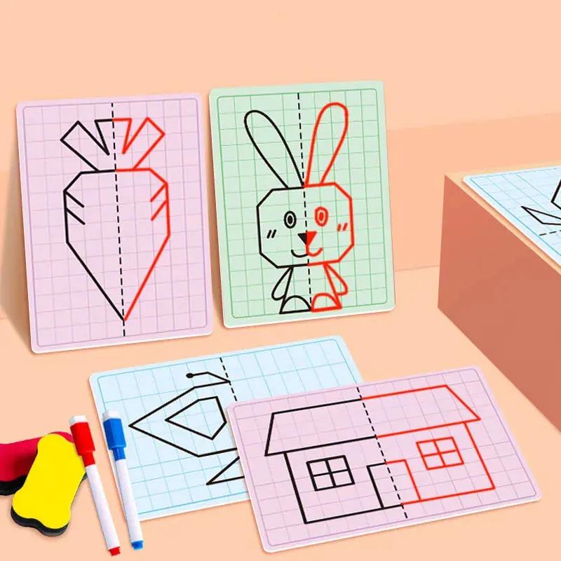 Le jouet de dessin symétrique à grille pour enfants de 30 pages se concentré sur les motricité fine,
