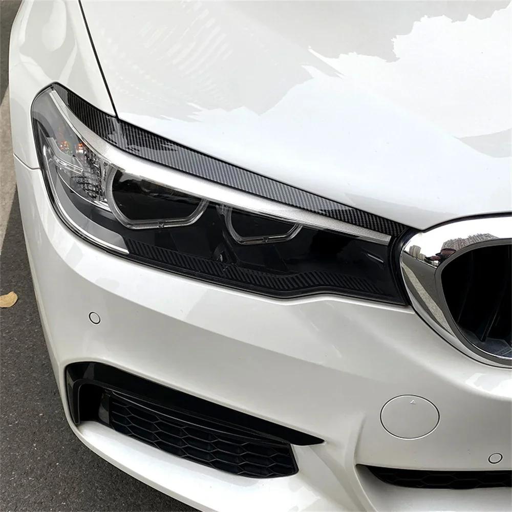2 pièces ABS brillant phare mauvais sourcils paupières pour BMW G30 G31 F90 5 série 520d 525i 530i 5