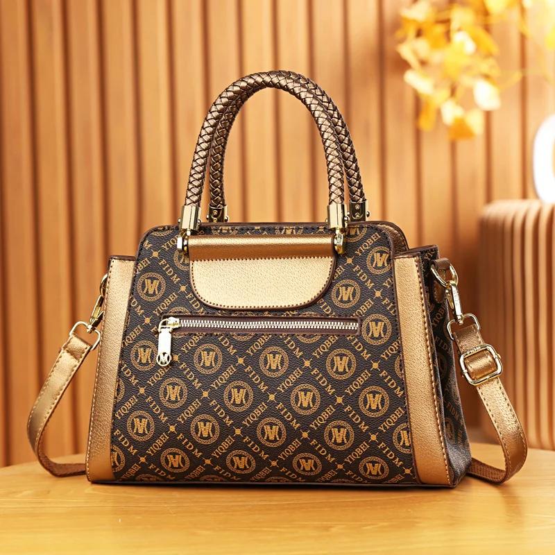 Sac à main de tempérament à la mode pour femmes, sac imprimé tendance européen et américain, bureau 