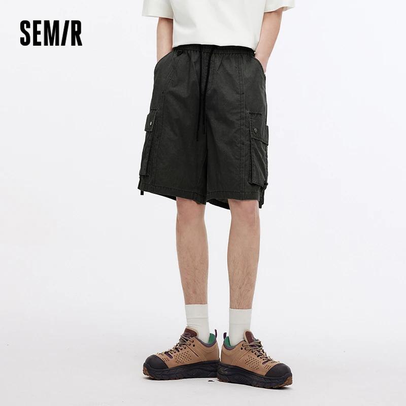 Shorts Homme Semir 2026 Rétro, Style Workwear, Très Amples, Longueur Genou, Décontractés, Tendance S