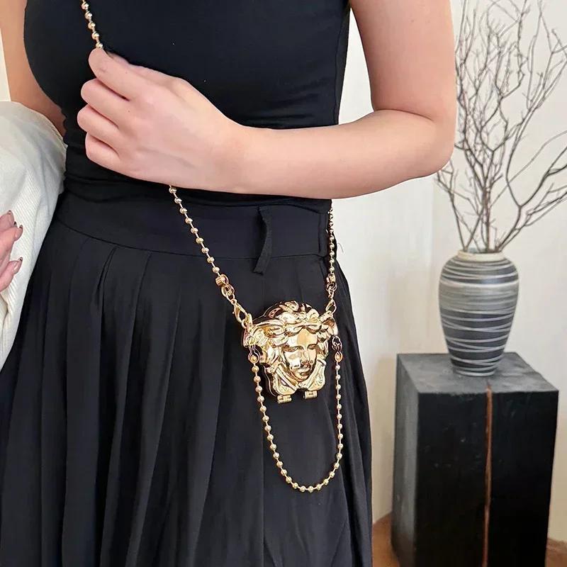 Sac messager classique de créateur pour femmes, au style simple et élégant, avec accents en cuir, ég