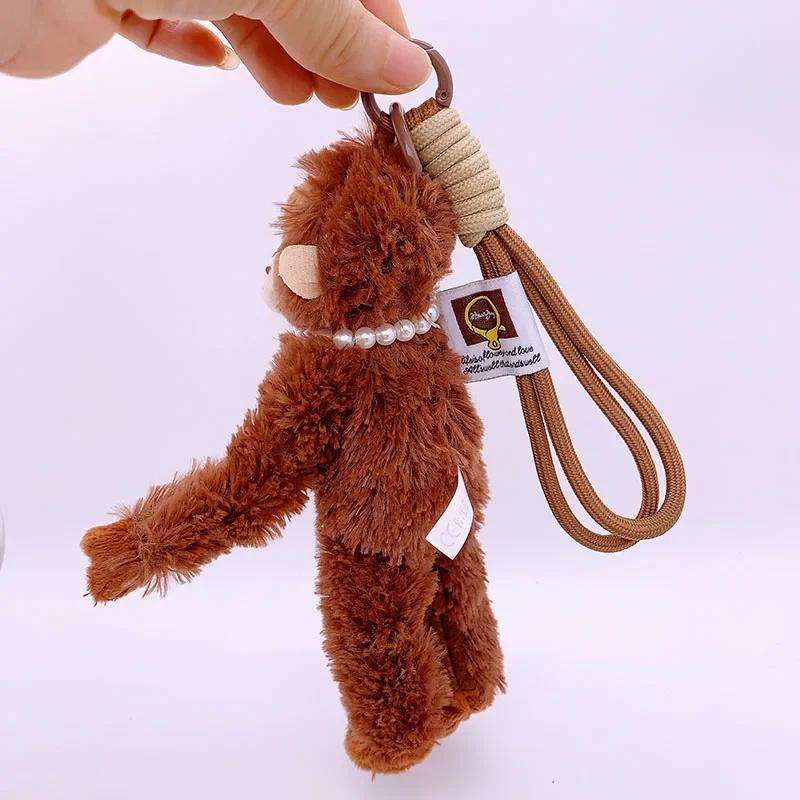 20 cm mignon petit singe pendentif en peluche poupée Animal suspendus peluches poupée sac pendentif 
