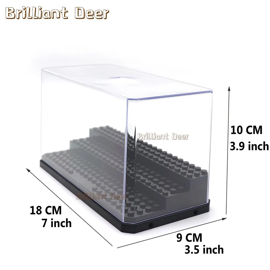 Boîte d'affichage empilable en acrylique pour blocs de construction, support de figurines, modèle de